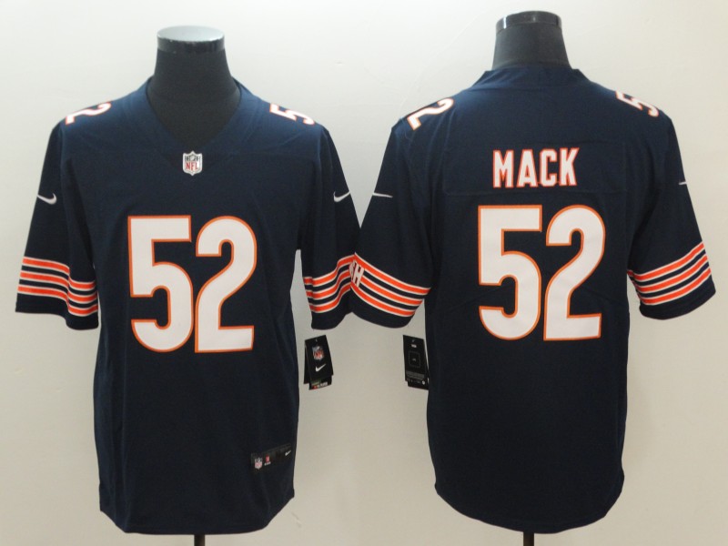 2018 Men Chicago Bears #52 Mack blue Nike Vapor Untouchable Limited NFL Jerseys->chicago bears->NFL Jersey